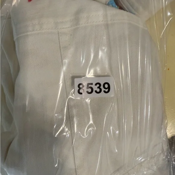 Women’s Polo Ralph Lauren White Jean Jacket Western Southwest Embroidered Bead - Picture 11 of 11